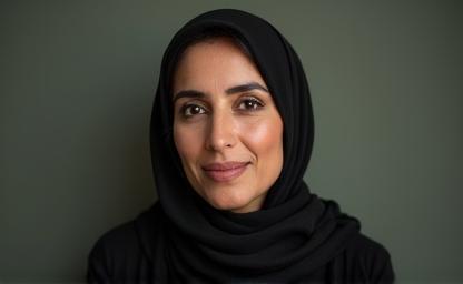 Portrait of local poet Fatima Al Mansoori